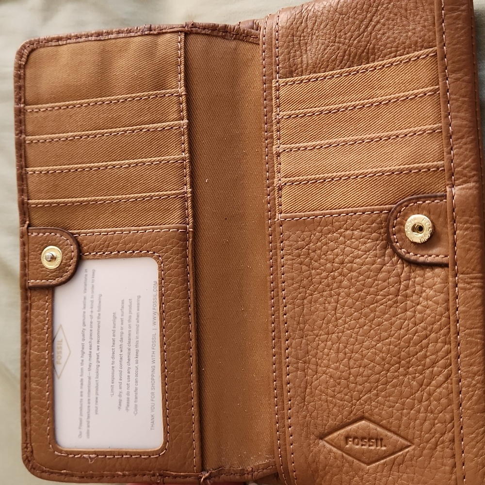 Fossil Emma Colorful Stripes Leather Wallet - Picture 2 of 7